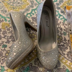 Silver Prom heels.
